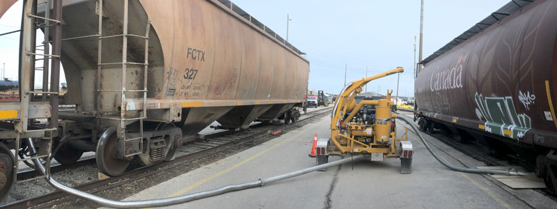 Grain Transfer in Railcar
